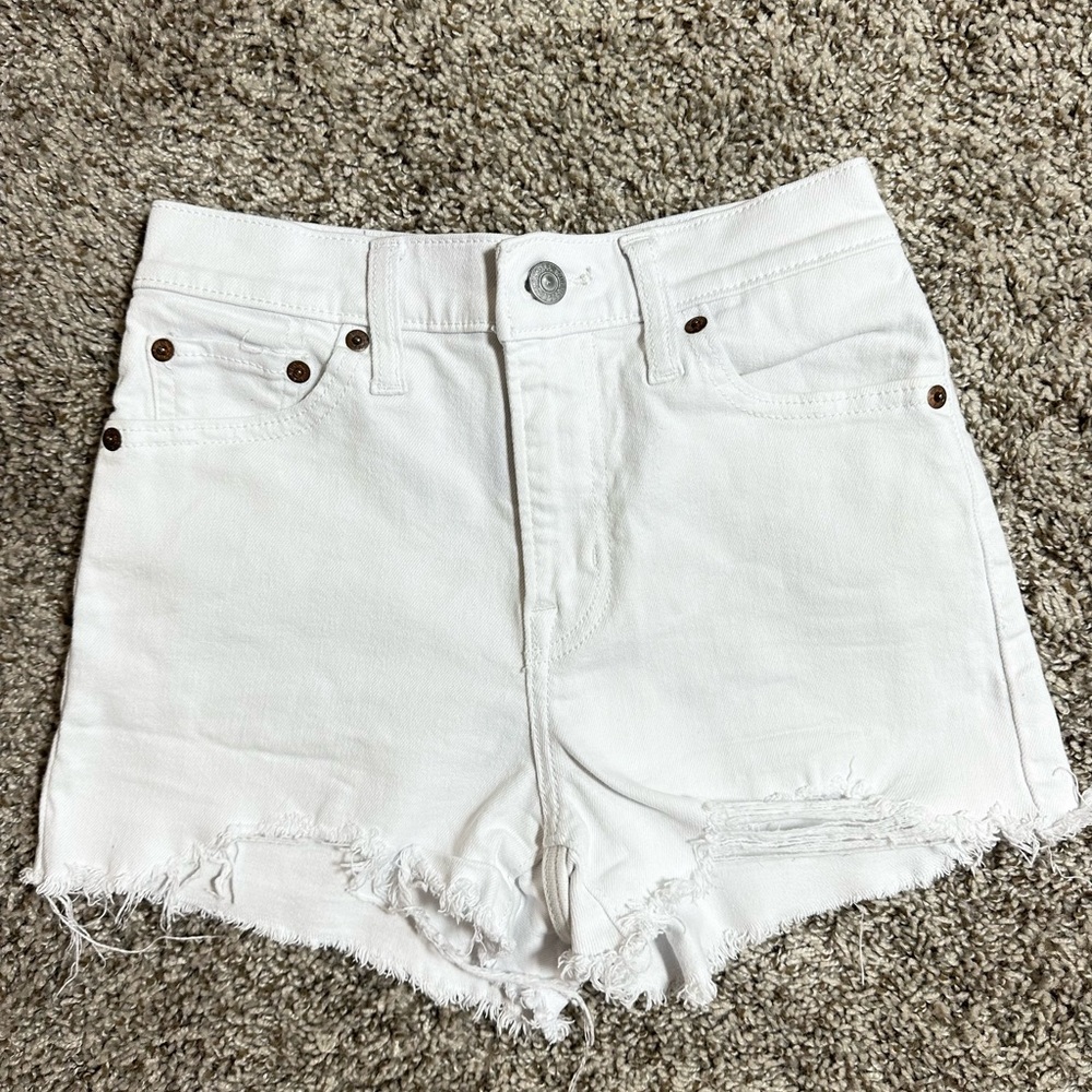 Levi's White Jean Shorts for Women